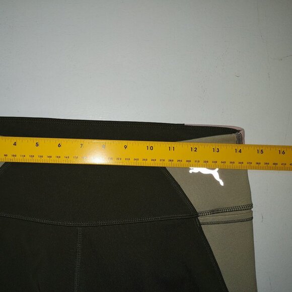 Puma Ladies Dark Green, Pink, & Sage Green Full Length Leggings - Picture 7 of 7